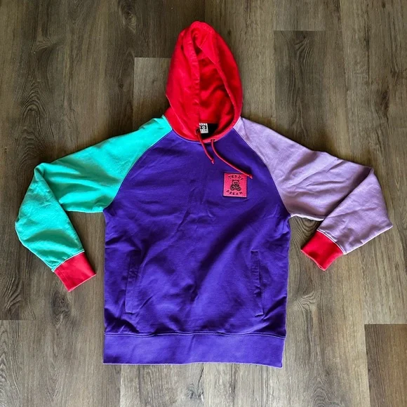 🧸Teddy Fresh Color Block Hoodie Hooded Sweatshirt Size Large🧸 - Picture 2 of 8